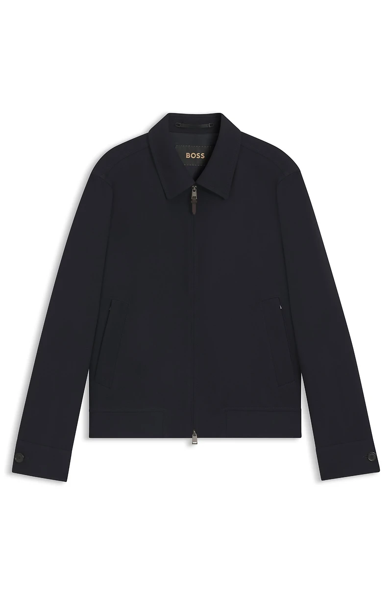 Slim-fit polo shirt with a water-repellent finish