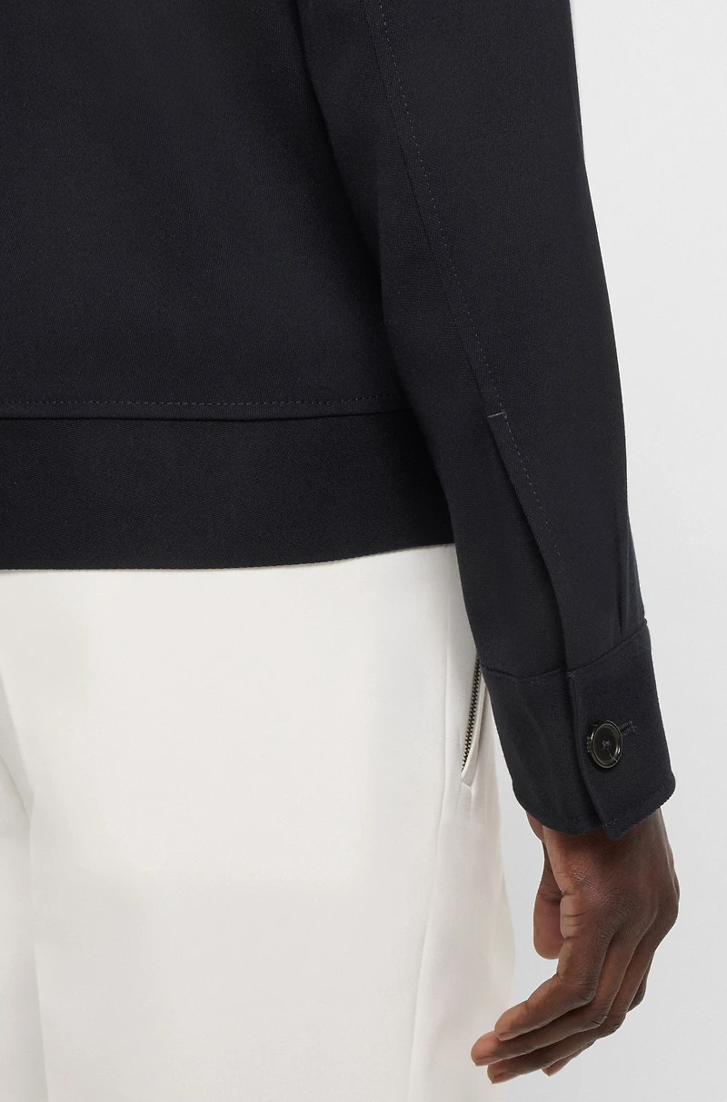 Slim-fit polo shirt with a water-repellent finish
