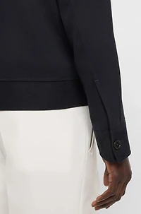 Slim-fit polo shirt with a water-repellent finish