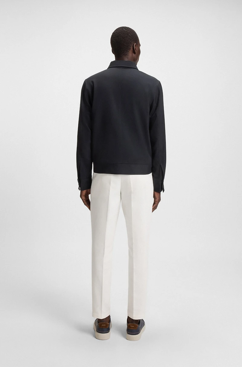 Slim-fit polo shirt with a water-repellent finish