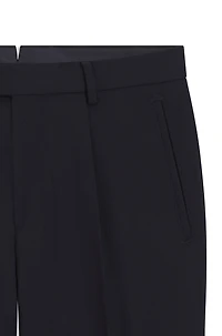 Regular-fit trousers water-repellent virgin wool