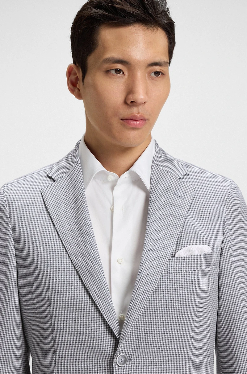 Slim-fit blazer wool