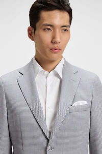 Slim-fit blazer wool