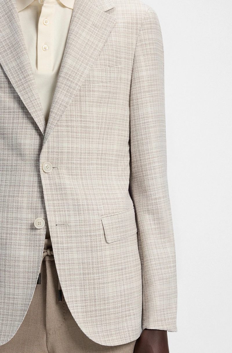Regular-fit blazer checked cloth