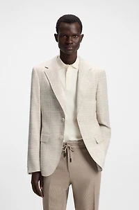 Regular-fit blazer checked cloth
