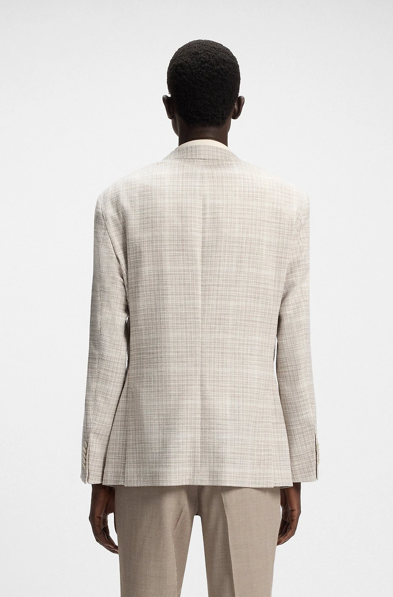 Regular-fit blazer checked cloth