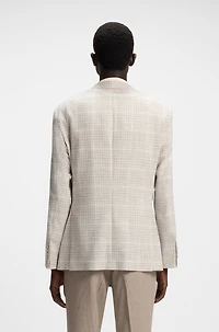Regular-fit blazer checked cloth