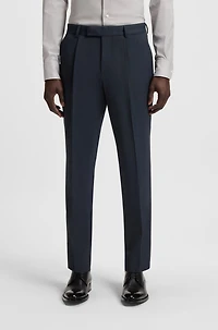 Slim-fit suit wool and silk