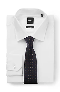 Italian-made tie in patterned silk jacquard