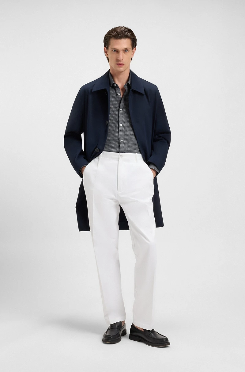 Extra-slim-fit shirt cotton jacquard