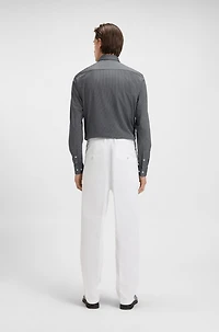 Extra-slim-fit shirt cotton jacquard