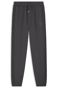 Cotton-terry tracksuit bottoms with Double B monogram