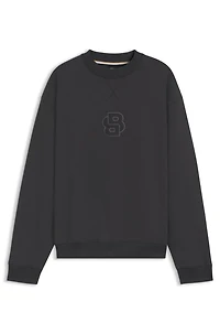 Cotton-terry sweatshirt with Double B monogram
