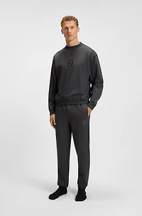 Cotton-terry sweatshirt with Double B monogram