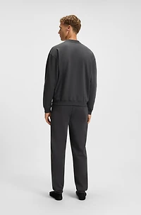 Cotton-terry sweatshirt with Double B monogram