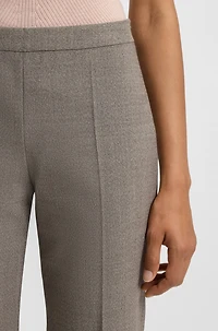 Regular-fit pants a micro-pattern wool blend