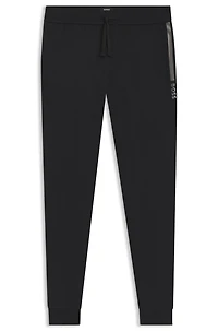 Logo-print tracksuit bottoms cotton terry