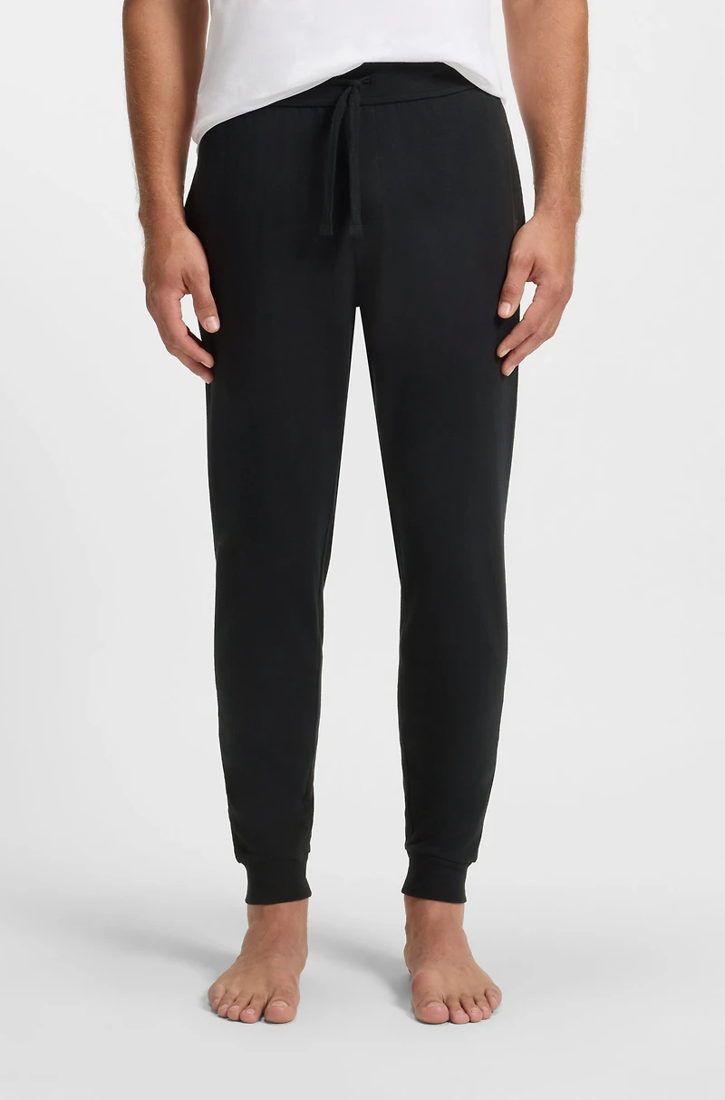 Logo-print tracksuit bottoms cotton terry