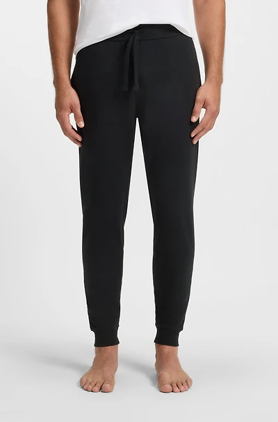 Logo-print tracksuit bottoms cotton terry