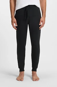 Logo-print tracksuit bottoms cotton terry