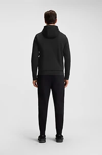 Cotton-blend zip-up hoodie with Double B monogram