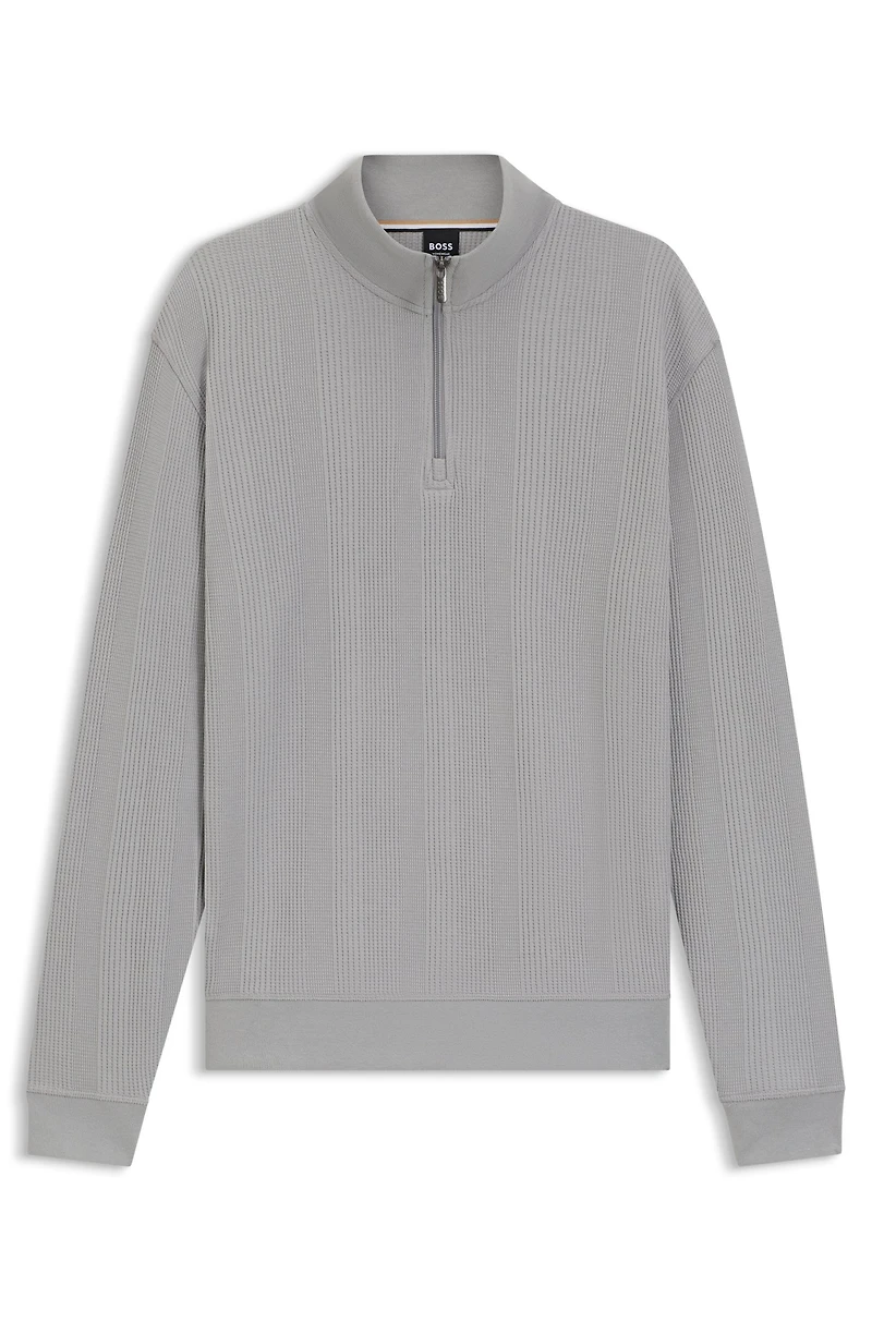 Zip-through sweatshirt cotton
