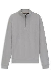 Zip-through sweatshirt cotton