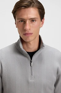 Zip-through sweatshirt cotton