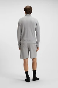 Zip-through sweatshirt cotton