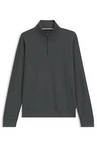 Quarter-zip sweatshirt a cotton blend