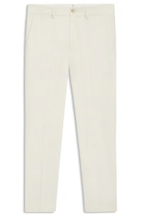 Slim-fit trousers stretch double-faced fabric