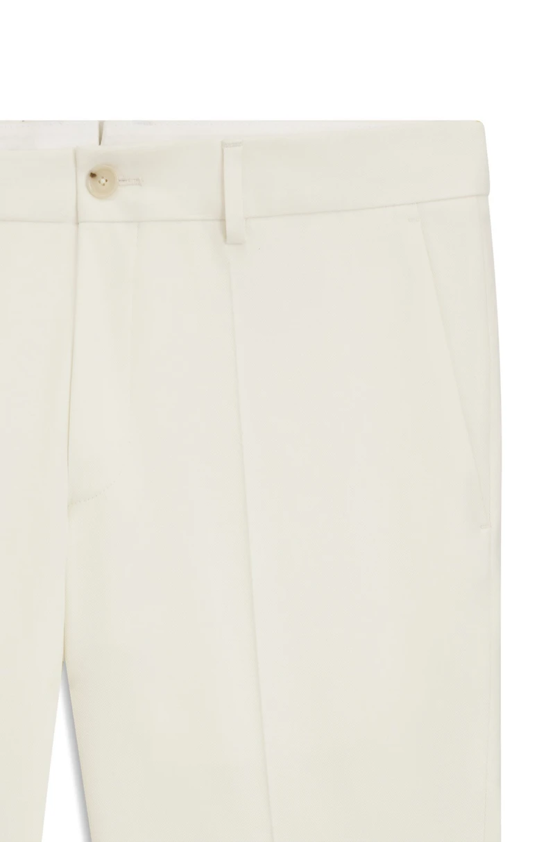 Slim-fit trousers stretch double-faced fabric