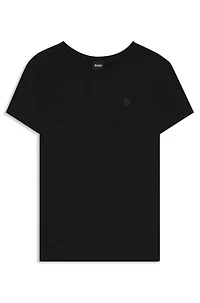 Slim-fit mercerized-cotton T-shirt with Double B monogram