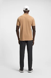 Active Paddy mercerized-cotton polo shirt with grid trims