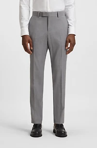 Slim-fit pants washable wool