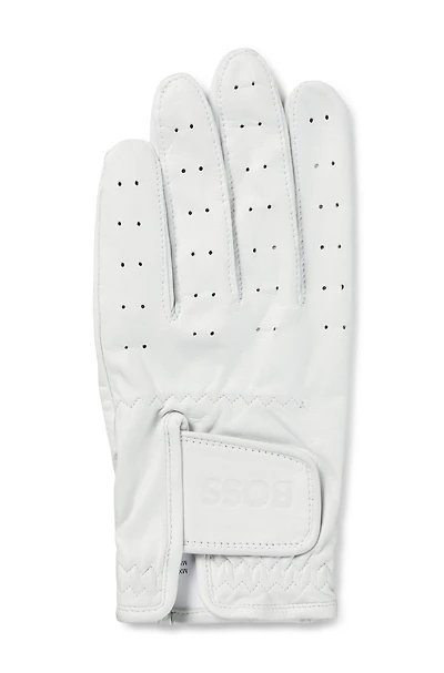 Nappa-leather gloves with lasered dots