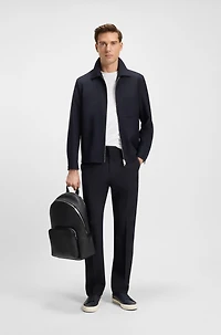 Relaxed-fit trousers melange wool