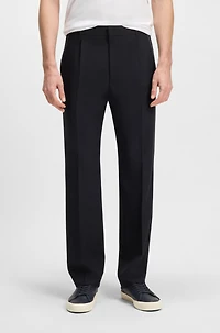 Relaxed-fit trousers melange wool