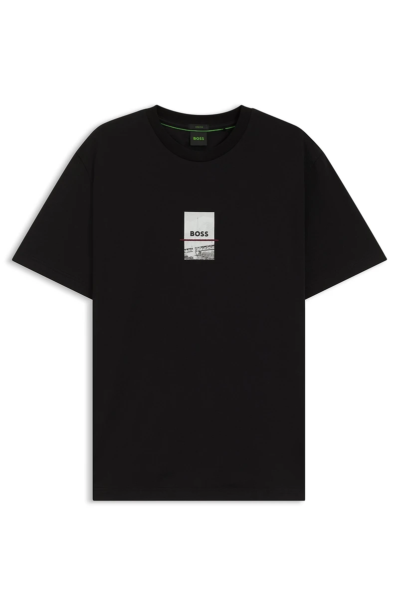 Relaxed-fit T-shirt stretch cotton with photo print