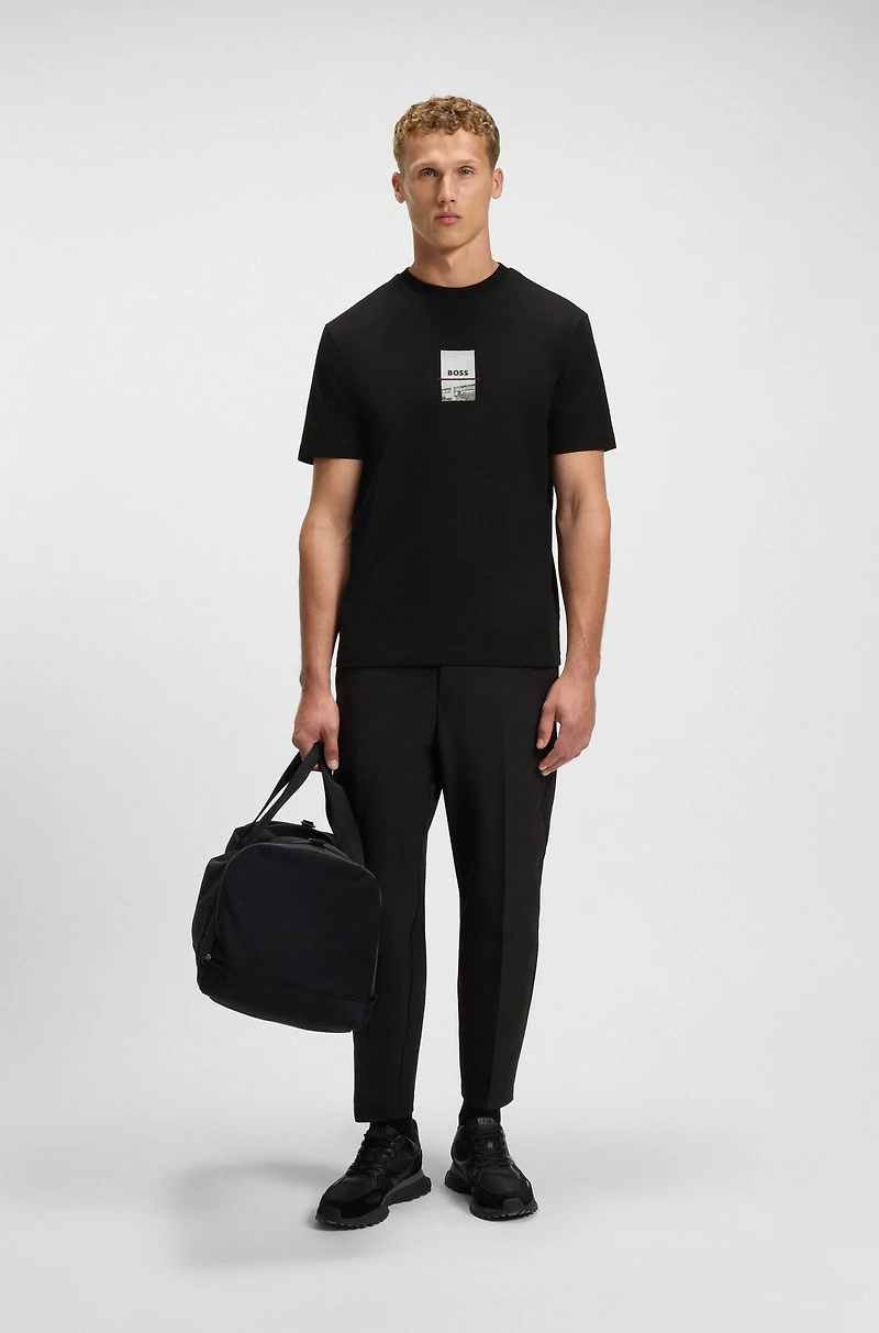 Relaxed-fit T-shirt stretch cotton with photo print