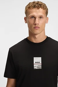 Relaxed-fit T-shirt stretch cotton with photo print