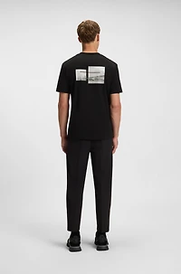 Relaxed-fit T-shirt stretch cotton with photo print