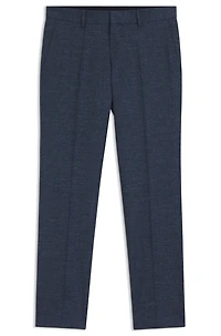 Slim-fit trousers patterned stretch fabric