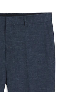 Slim-fit trousers patterned stretch fabric