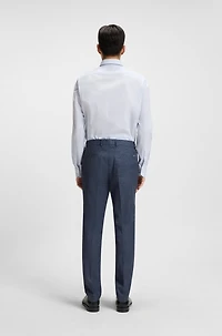 Slim-fit trousers patterned stretch fabric