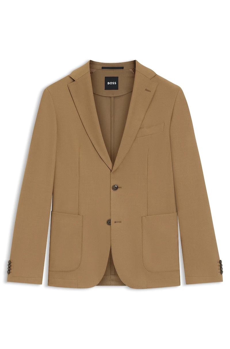 Slim-fit jacket machine-washable stretch fabric