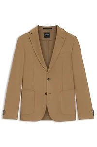 Slim-fit jacket machine-washable stretch fabric
