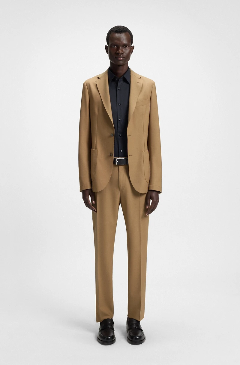 Slim-fit jacket machine-washable stretch fabric