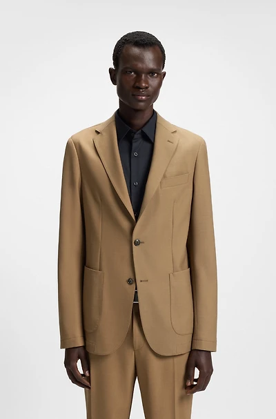 Slim-fit jacket machine-washable stretch fabric