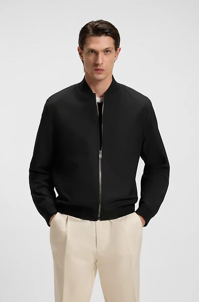Slim-fit jacket machine-washable stretch fabric